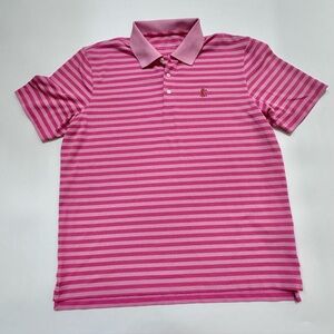 Vineyard Vines Men’s Pink Striped Polo Shirt size large